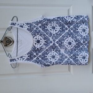 TALBOTS 100% Cotton Tank Top Sz L